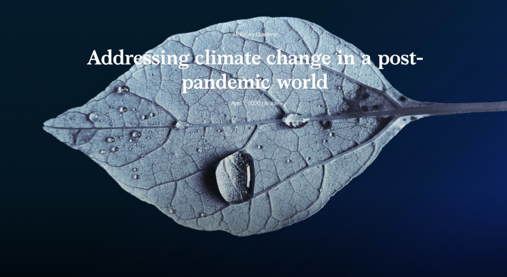Răspunsul la schimbările climatice, într-o lume post-pandemică
